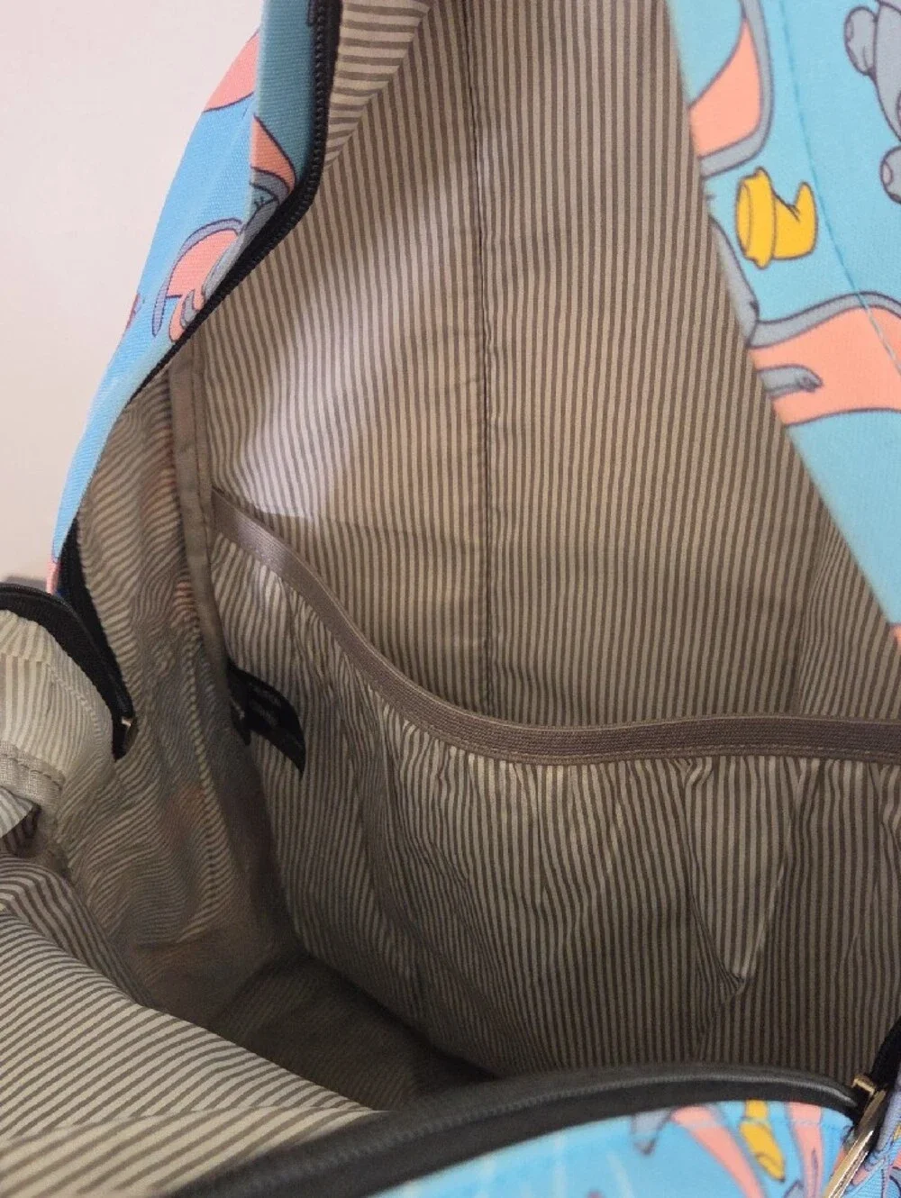 Loungefly Dumbo Sky-Print Backpack in Blue and Pink